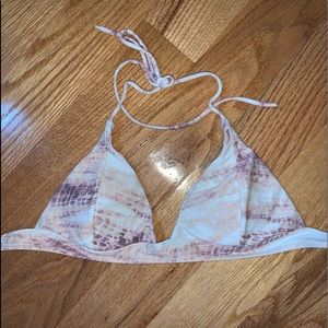 NWOT lspace snakeskin bikini top